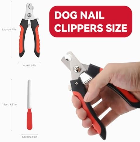 4.72 inch Dog Nail Clippers for Small Dogs with Free Nail File - Image 2
