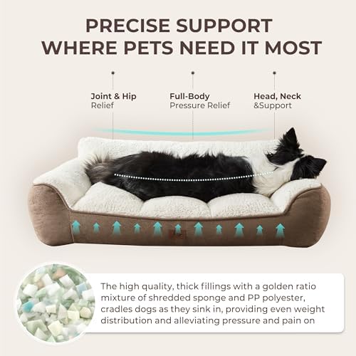 Extra Thick Orthopedic Bolster Dog Bed Medium Size Dogs - Image 2