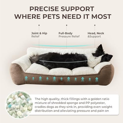 Extra Thick Orthopedic Bolster Dog Bed Medium Size Dogs - Image 2