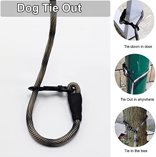 BTINESFUL Dog Tie Out Long Tether Rope Dog Lead for Yard 8/12/20/30/50/75ft - Image 5