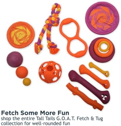 Tall Tails G.O.A.T. Greatest of All Toys Sport Flyer Fetch Toy for Dogs, Medium - Image 7