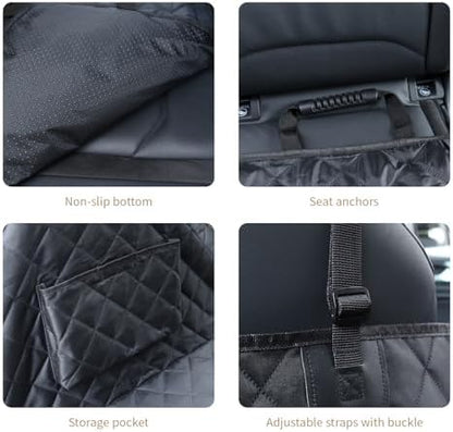 Viaviat Dog Car Seat Cover,Pets Back Seat Extender,600D Heavy Durable 100% Waterproof Scratchproof Soft Dogs Hammock, Nonslip Backseat Protector for Cars Trucks SUVs - Image 7