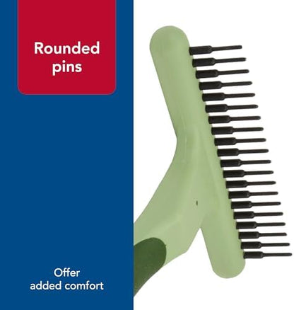 Coastal Pet Safari Double Row Undercoat Rake - Gentle Dematting and Deshedding Grooming Comb for Dogs - Image 5
