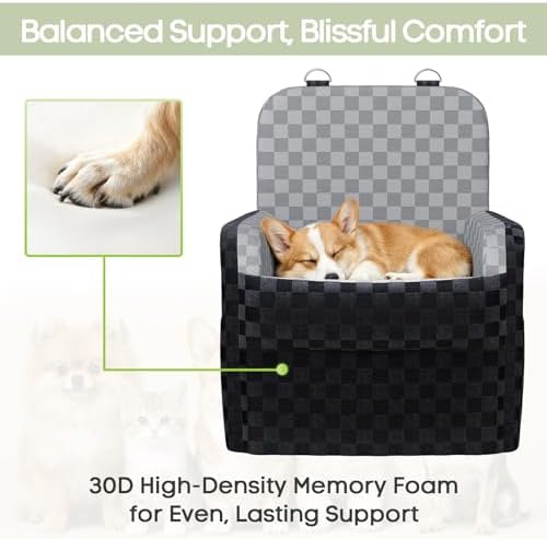 Waterproof Dog Booster Car Seat for Small Medium Dogs up to 26 lbs - Image 4