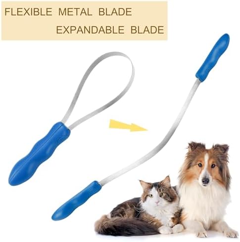 Dual-Sided Shedding Blade Dog Hair Brush（Blue 2 Pcs） - Image 3