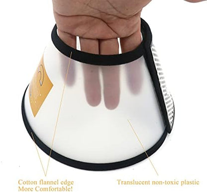 Plastic Pet Recovery Collars & Cones for Dogs and Cats After Surgery Adjustable Dog Neck Cone Surgical Elizabeth E-Collar Prevent Biting and Stop Licking Wound (XXL) - Image 3