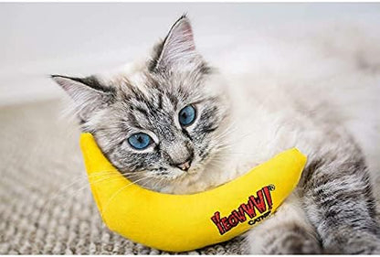 YEOWWW! DuckyWorld 100% ORGANIC CATNIP Leaf & Flower Cat Toy BANANA 3 PACK - Image 3