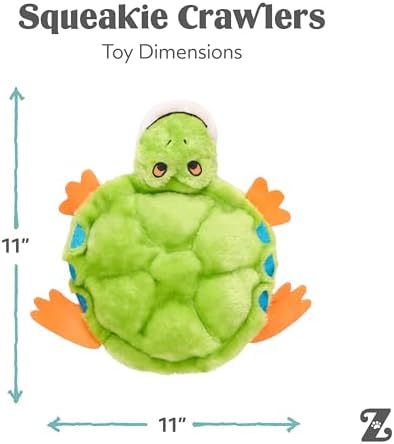 ZippyPaws Squeakie Crawler No Stuffing Dog Toy to Keep Them Busy - 11" - Image 5