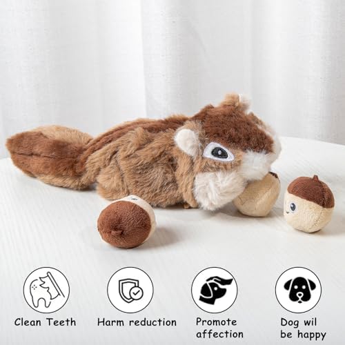Hollypet Squeaky Hide and Seek Dog Toys for Small and Medium, Pine Cone - Image 5
