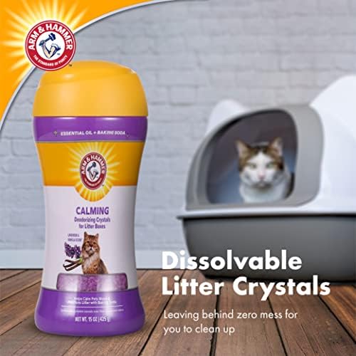Arm & Hammer Cat Litter Deodorizing Crystals, Lavender and Vanilla, 15 Oz - Image 3