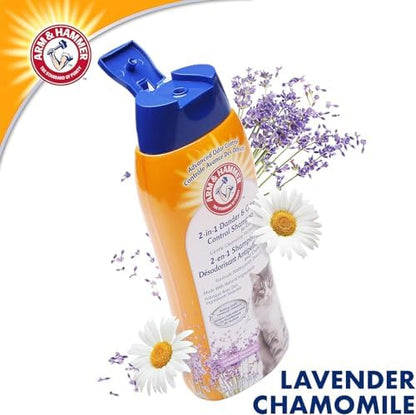 Arm & Hammer 2-in-1 Deodorizing Cat Shampoo, Lavender, 20 Fl Oz, 2-Pack - Image 2