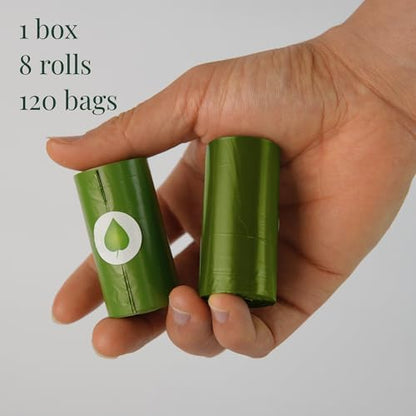 Dog Poop Bags — Unscented, Thick 15 Micron Leak-Proof Pet Waste Bags, 120 Count (8 Rolls) 9 x 13 in Refill Rolls with Easy Tear-Off Perforation & Recyclable Core - Image 3