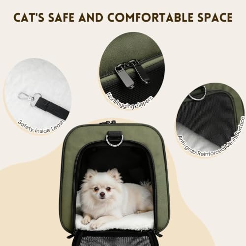 Cat Carrier Soft, Dog Carriers for Small Dog/Large Cat (Up to 16lb) - Image 5