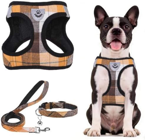 PUPTECK Dog Harness, Collar and Leash Set No Pull for Small Medium Sized by PUPTECK