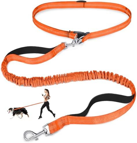 Laqibak Hands Free Dog Leash,Adjustable Waist Leash for Dog,4.2-6.7 Feet by laqibakProductcollection