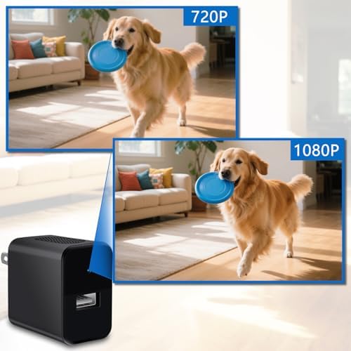 KEHZKCT 64GB Body Camera, 1080P Full HD Body Camera,Security Charger Camera, Small Cam with Motion Detection,Night Vision,NO WiFi - Image 2