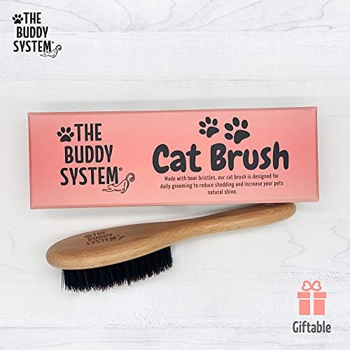 The Buddy System - Soft Cat Brush with Boar Bristles, 1 Pack - Image 6