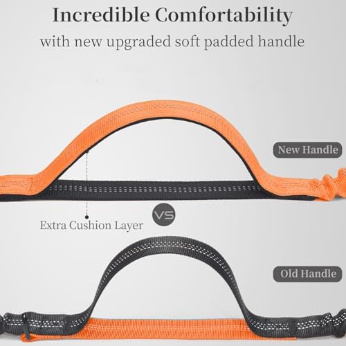 iYoShop Retractable Hands Free Dog Leash, Medium/Large, 25-150 lbs, Orange - Image 2
