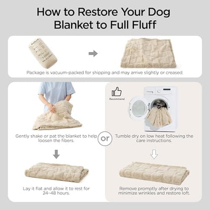 Bedsure Ultra Soft Dog Blankets for Medium Dogs Cats 300GSM Fleece,30x40 - Image 5