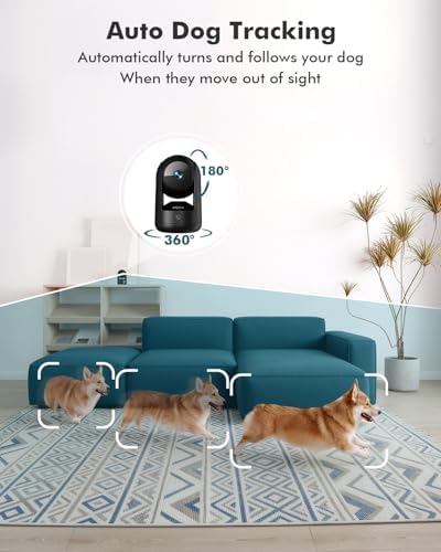 Dzees 2K Indoor Security Cameras, 360° WiFi Pet Camera, 2-Pack - Image 4