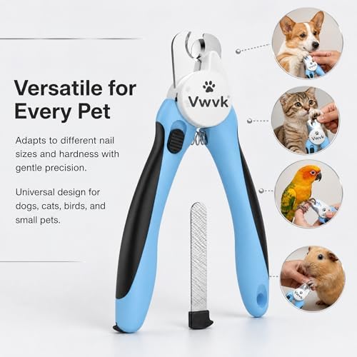Dog Nail Clippers with Light, Professional Toenail Clippers for Thick Toenails, LED Illuminated Pet Nail Trimmer to See Bloodline, Safety Guard & Blade Lock, for Dogs & Cats - Image 5