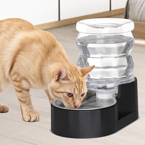 RIZZARI 4L Gravity Cat Water Dispenser:Spill Resistant for Apartments - Image 2