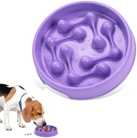 Slow Feeder Dog Bowls, Maze Dog Bowl Slow Feeder for Healthy Eating, Non-Slip Dog Food Bowl, Food-Grade Puppy Bowl, Slow Feeder Cat Bowl & Cat Food Bowl, Puzzle Dog Bowls for Small & Medium Pets by Unknown