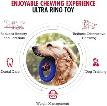 Tuff Pupper SuperChewer Tough Dog Ring Toy | Lifetime Replacement | Strong Natural Rubber | Chew Toys for Aggressive Chewers | Durable Tug Play | Strong Dog Ring Toy | Large Breed Tested - Image 2