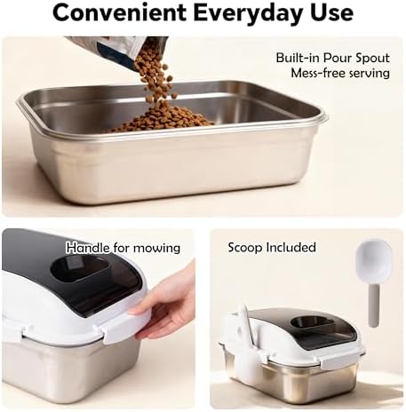 304 Stainless Steel Storage Container with Lid, Metal Storage Bin - Image 5
