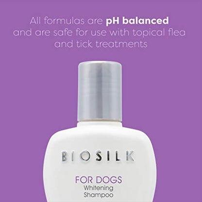 BioSilk for Dogs Silk Therapy Whitening Dog Shampoo, 12 Fl Oz, 6-Pack - Image 3