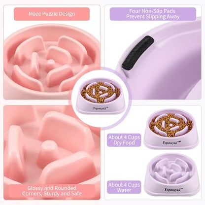 2 Pack Slow Feeder Dog Bowls for Large Dogs - Image 3