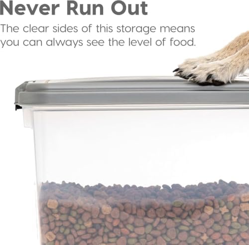 IRIS USA Airtight Dog Food Storage Container Combo, 30 lb & 11 lb Bin - Image 6