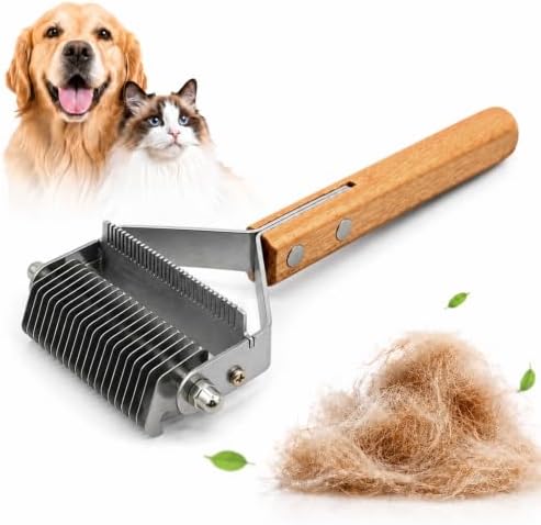 Undercoat Rake for Dogs & Cats, Dematting & Deshedding Comb by Unknown