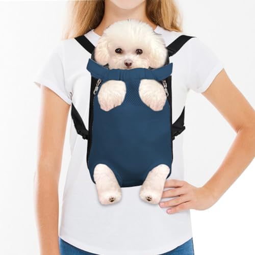 FEimaX Dog Carrier Backpack Pet Legs Out Front Cat Travel Bag, Adjustable Puppy Backpacks Carriers Hands-Free for Small Medium Dogs Cats Hiking Traveling Camping Daily Walking by FEimaX