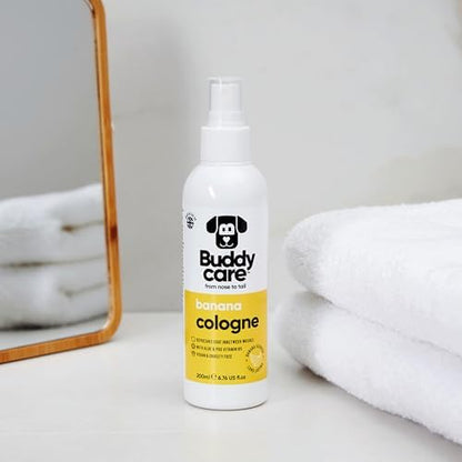 Buddycare Dog Cologne - Banana - 200ml - Refreshing and Banana Scented Dog Cologne - Refreshes Between Dog Washes - Image 2