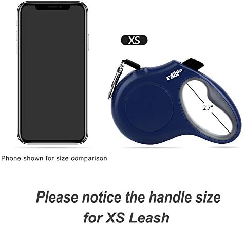 Fida Retractable Dog Leash with Dispenser and Poop Bags, 10 ft, Navy Blue - Image 5