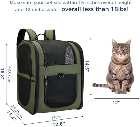 Apollo Walker Cat Carrier Backpack for Small Dogs and Cats Up to 18 lb - Image 2