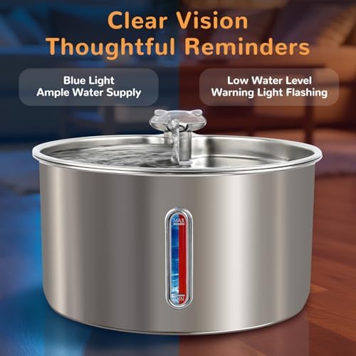 Stainless Steel Cat Water Fountain, 135oz/4L, 12 Filters - Image 5