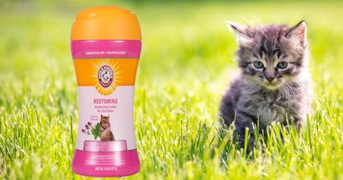 Arm & Hammer Cat Litter Deodorizing Crystals, Clary Sage Mint, 15 Oz Jar - Image 4
