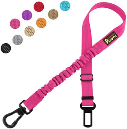 Plutus Pet Dog Seat Belt for Car, Adjustable Harness with Elastic Bungee by PLUTUSPET