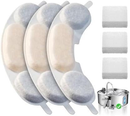 Smartoo Official 3 PCS Filters & 3 Sponges for 7L/236oz Dog Water Fountain by smartoo