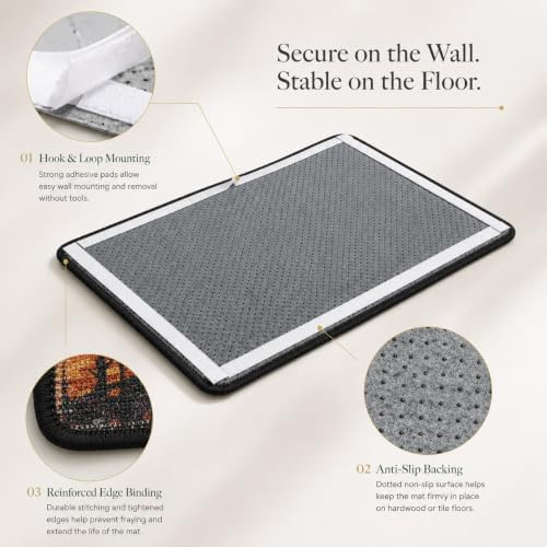 Art Sisal Cat Scratcher Mat, Cat Wall Scratchers for Indoor Cats - Image 6