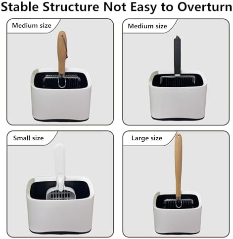 Cat Litter Scoop Holder, Scooper Storage Caddy, Scoop Stand, White - Image 4