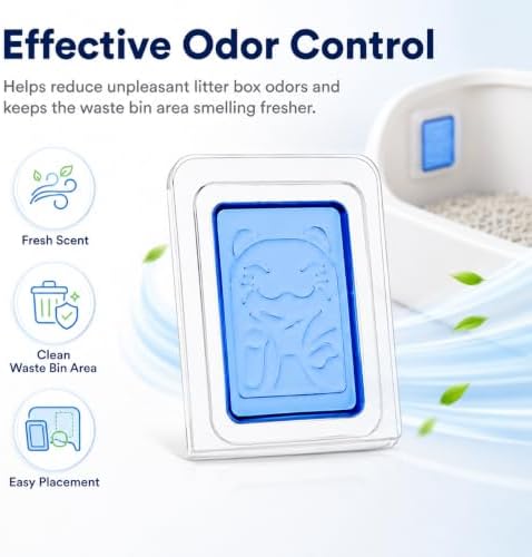 18 PCS Cat Litter Deodorizer Compatible with HHOLOVE self cleaning litter box Odor Control, Traditional Cat Litter Box Odor Eliminator, Ocean Scent - Image 2