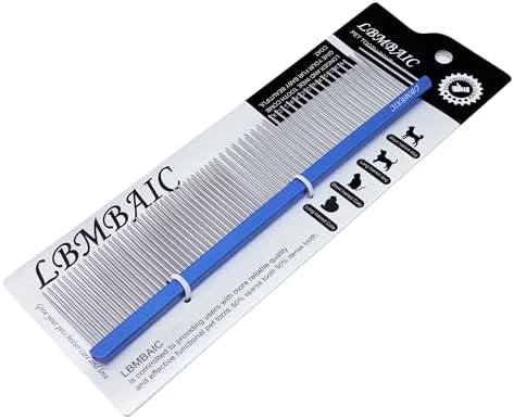 Metal Dog Grooming Combs Shedding Tangles,Knots,Mats.(7.5inches) - Image 2