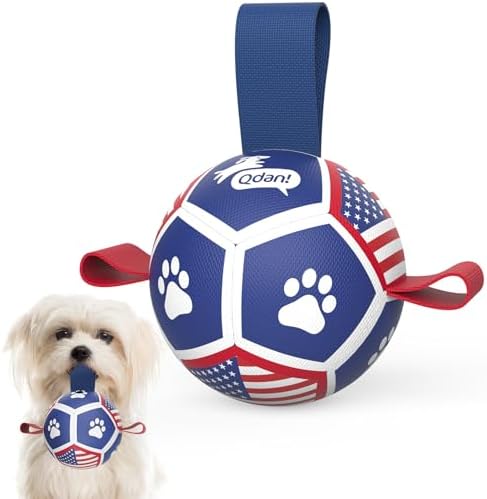 QDAN Puppy Balls, Small Dog Toys, Dog Balls with Straps for Small Breed by QDAN