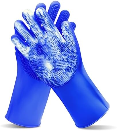 Pet Grooming Gloves—Dog Washing Gloves with High-Density Teeth by MAIIU