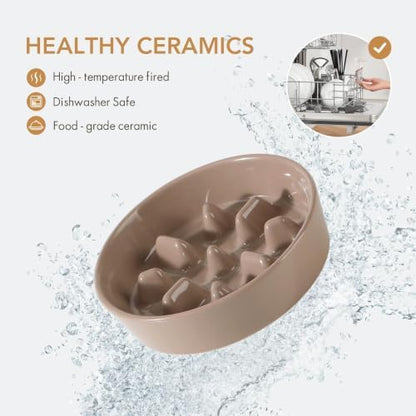 Havniva Ceramic Slow Feeder Dog Bowls, 6.1 in Slow Feeder for Small Breed - Image 4
