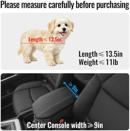 MAXFUT Center Console Dog Car Seat for Small Dogs,for Car/SUV/Small Truck - Image 3