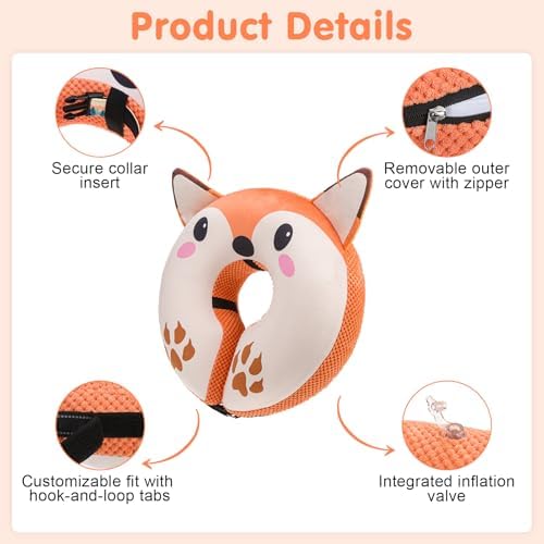 BEAUTYZOO Dog Cone Collar Alternative After Surgery,Pet Neck Donut E‑Collar - Image 5